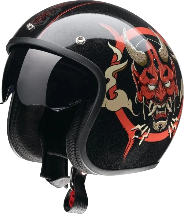 Z1R Saturn Devilish Helmet, Black/Red