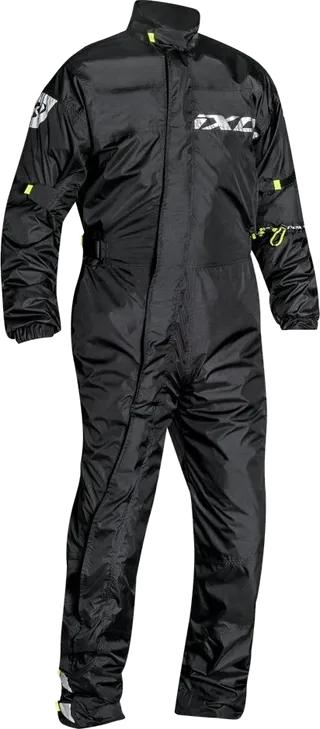 Ixon Yosemite Rain Suit Black Yellow Fluo