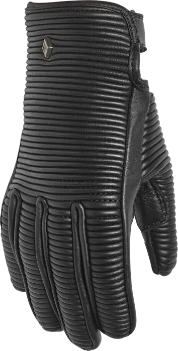 Roland Sands Design Roland Sands Womens Belmont 74 Leather Gloves, Black