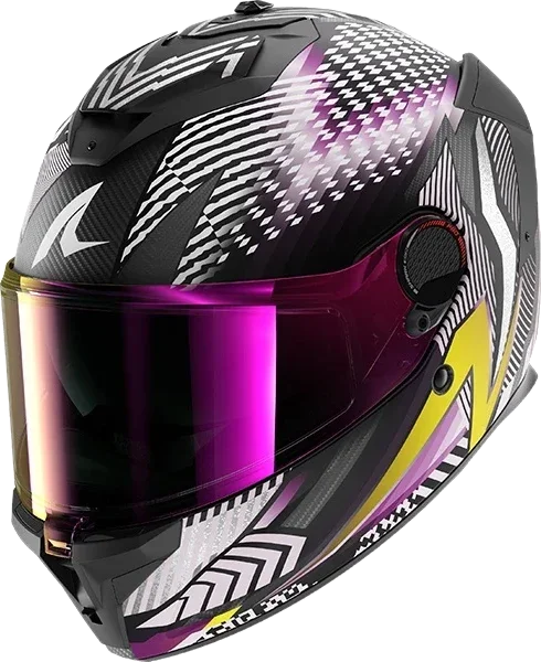 Shark Spartan GT Pro Carbon Sthyr DVU - Black / Violet / Yellow