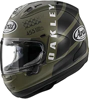 Arai Rx-7v Evo Oakley X Mvk Helmet, Green