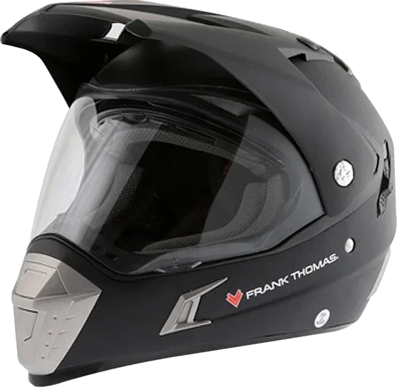 Frank Thomas Adventure Helmet Matt Black, Matt Black