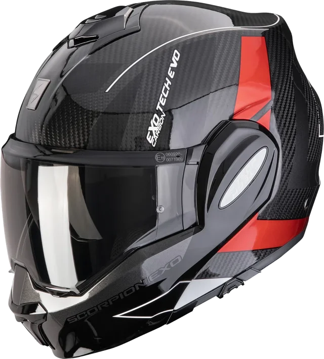 Scorpion EXO-Tech Evo Carbon Cad Black / Green, Black-Red