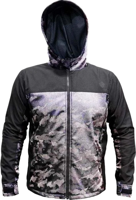 Helgrade Teller Reflective Moto Jacket, Grey Camo/Black