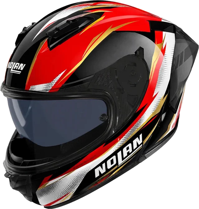 Nolan N60.6 Sport Veloce Helmet Red, black/red/gold