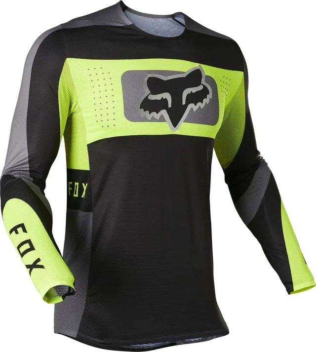 Fox Flexair Mirer Jersey Black/Yellow Fluo, black yellow