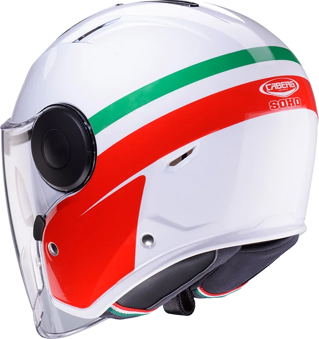 Caberg Soho Zephyr Helmet White Red Green