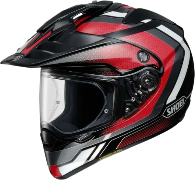 Shoei Hornet Adv Sovereign Full Face Helmet, Black / Red / White