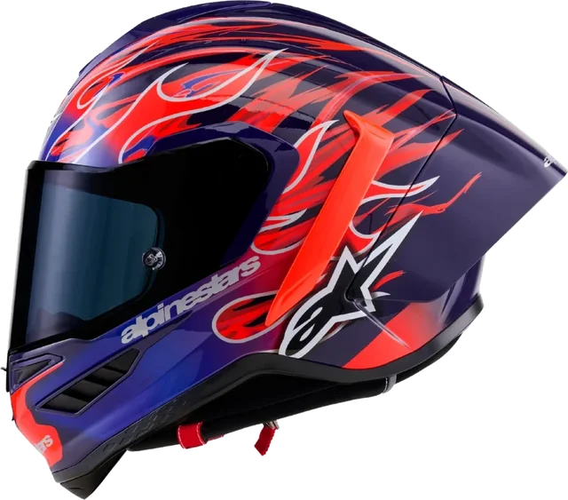 Alpinestars Supertech R10 FLYTE LIMITED EDITION ECE06/DOT/FIM Purple Red Gloss ( MARTINATOR )