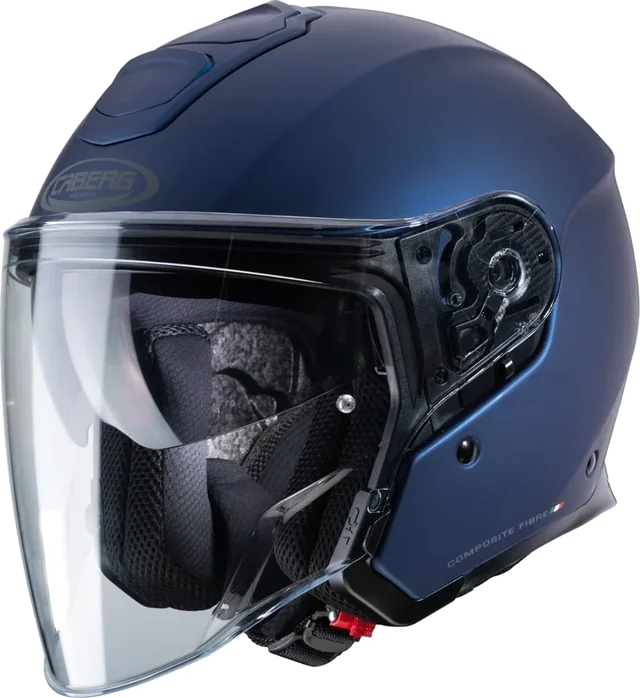 CABERG Flyon Matt - Blue Open Face Motorcycle Helmet / O