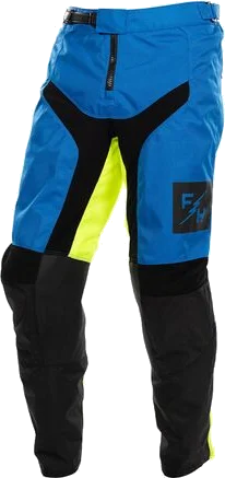 Fasthouse 2026 Youth Carbon Pants - Echo, Blue/Hi-Viz