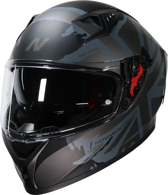 Nitro N501 Union Helmet Satin Black Gun Grey, Satin Black Gun Grey