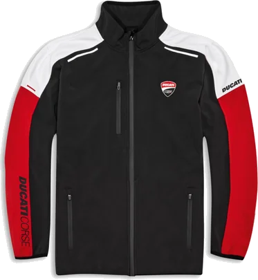 Ducati Corse Sport Windproof Jacket, Black, Red, White