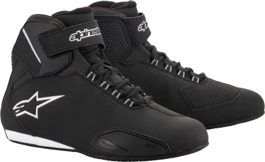 Alpinestars Sektor Waterproof Ladies Shoes - Black/Silver, Black/Silver