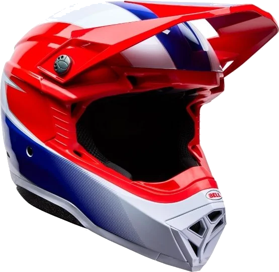 Bell Helmets Moto-10 MIPS Falcon Helmet, Red White Falcon