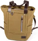 Unit Garage Namib 30l Canvas Green And Brown Backpack