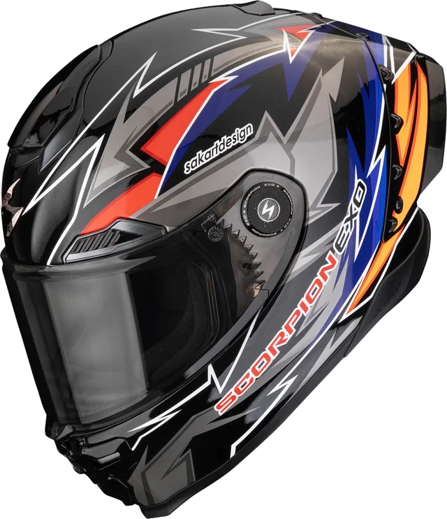 Scorpion EXO-Race Air Move On FIM 2 Helmet, black/red/blue