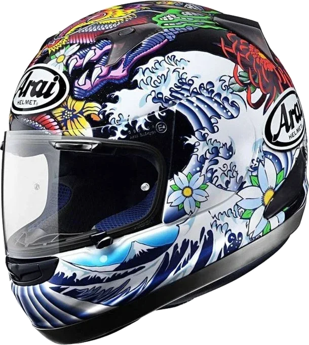 Arai Quantum-X Oriental Helmet, Black Frost