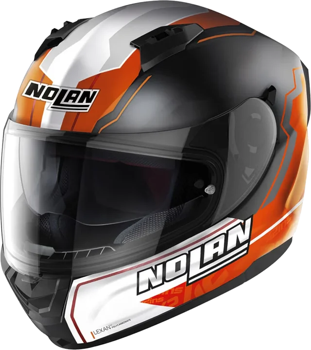 Nolan N60-6 Gemini Replica A. Rins Helmet, black matt/orange