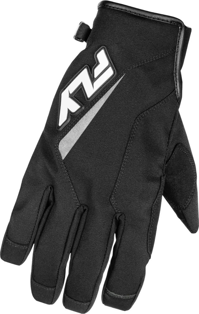 Fly Racing Title Gloves, Black/White