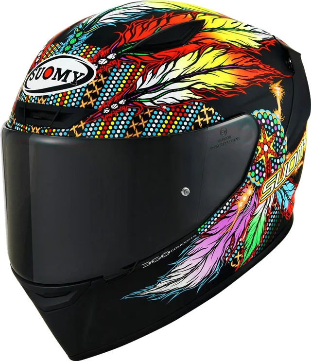 Suomy Full Face Helmet Track-1 Chieftain, Matt Black