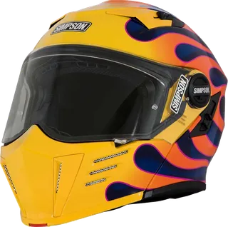 Simpson Darksome Wildfire Motorcycle Helmet