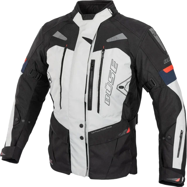 Büse Monterey waterproof Ladies Motorcycle Textile Jacket, light grey