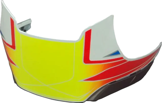 Shoei Aero Edge Spoiler For X Spirit 3 Assail TC-10 Yellow / White Helmet
