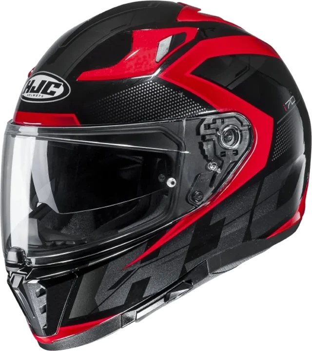 HJC i70 Helmet Asto MC1 Black/Red Gloss
