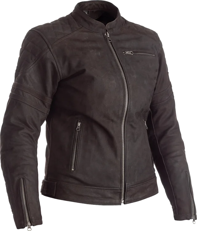 RST Ripley Ladies Motorcycle Leather Jacket, brown