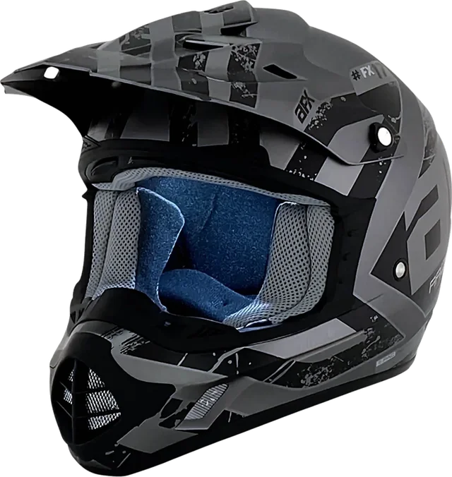 AFX FX-17 Attack Helmet, frost gray black