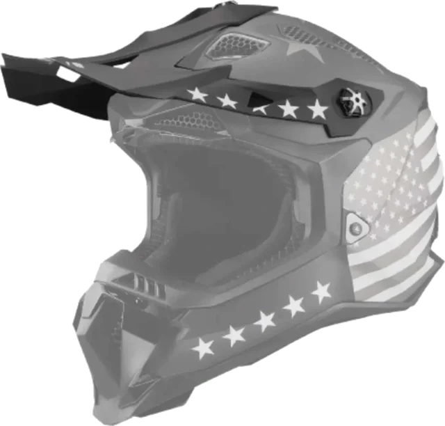 LS2 Subverter EVO '76 Peak Helmet Accessories, black white gray