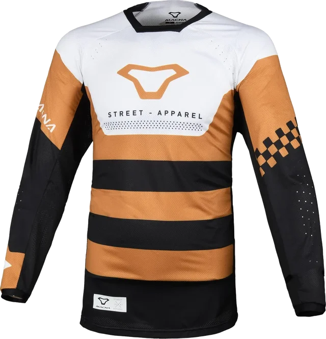 Macna Falkren Jersey White Gold, black/white