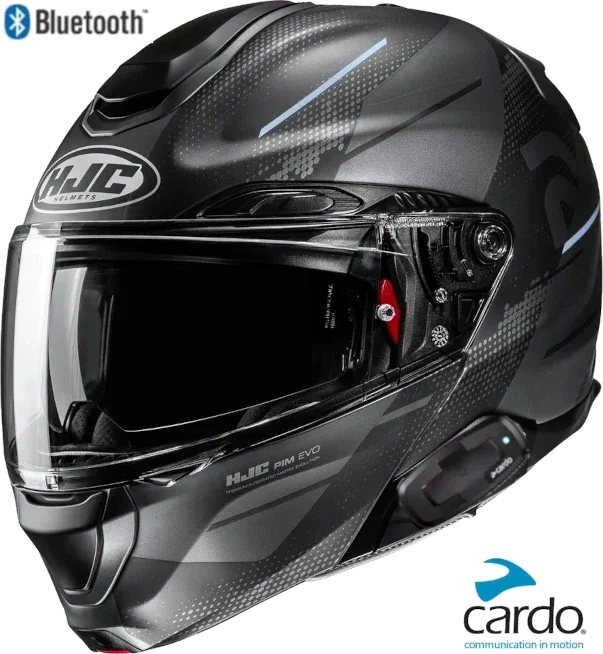 HJC RPHA 91 Bluetooth Helmet Blat Graphic MC-5SF Cardo Spirit
