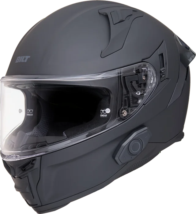 BILT Techno 3.0 Bluetooth Helmet, Matte Black