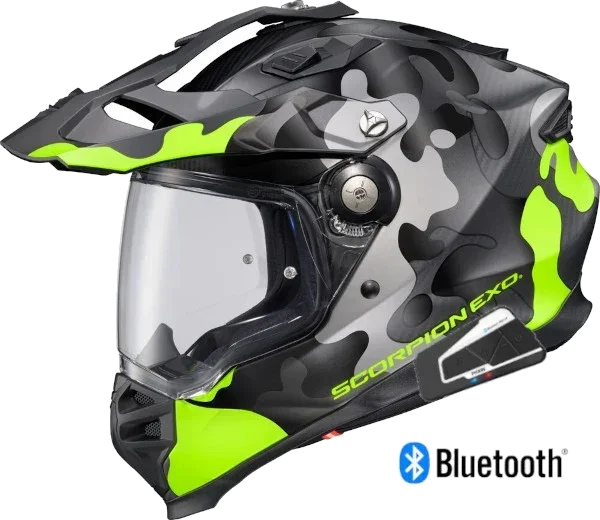 Scorpion XT9000 Bluetooth Helmet Gilley Hi Vis/Grey