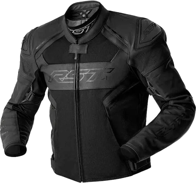 RST S-1 D30 Mesh Leather Jacket, Black