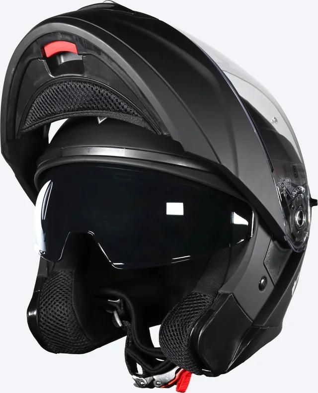 Frank Thomas DV10 Flip Front Helmet Matt Black, Matt Black