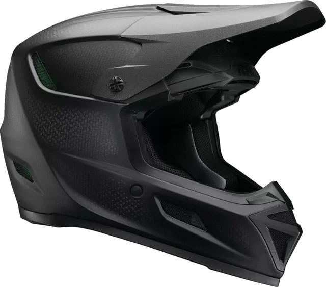 Thor Reflex Carbon Stealth Black Motocross Helmet, carbon matt