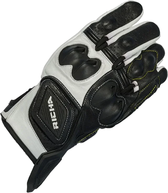 Richa Indy Leather Gloves Black / White
