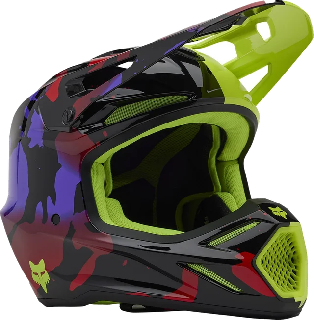 FOX V3 Throttle Fluorescent Yellow 2025, Fluo Yellow