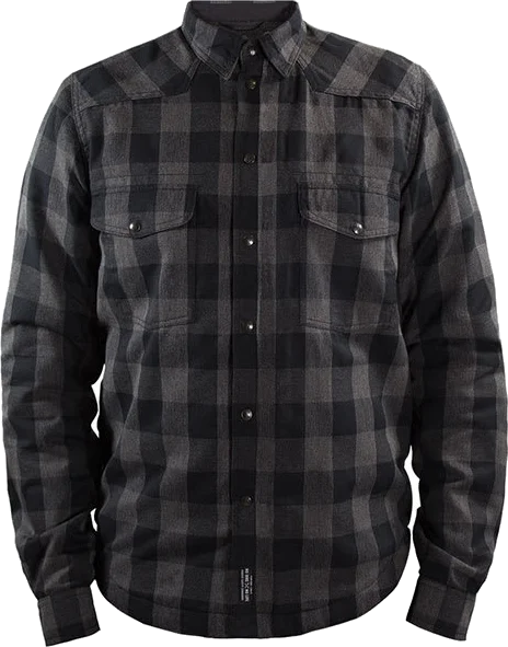 John Doe Motoshirt Textile Riding Shirt - Grey / Black, Grey / Black