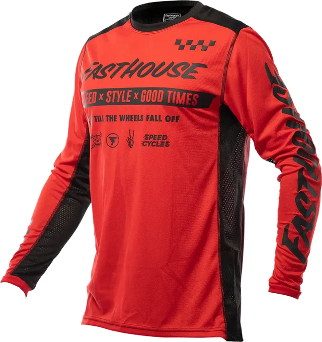 Fasthouse Grindhouse Domingo Jersey - Red, red