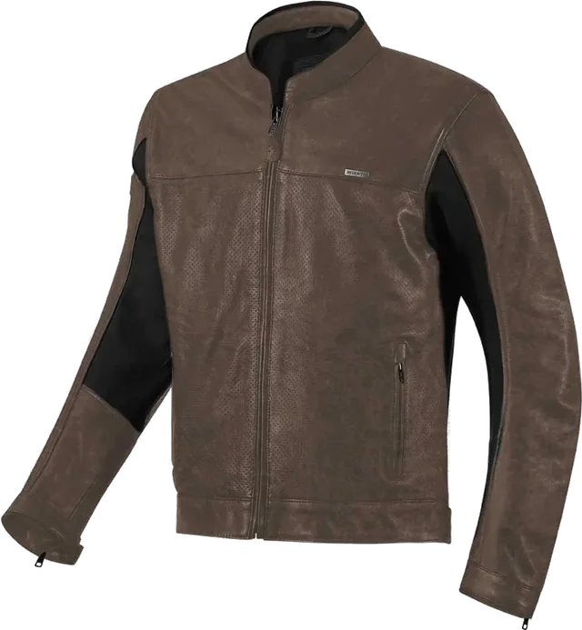 Seventy degrees Sd-jl4 Legend Perforated Leather Jacket, Brown