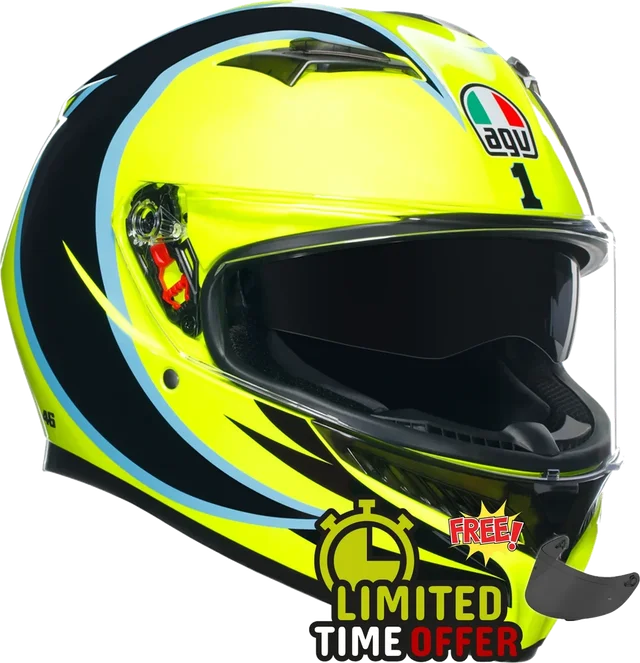 AGV K3 Rossi Winter Test Phillip Island 2005 - Free Dark Visor