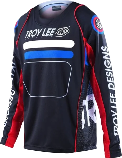 Troy Lee Designs SE Pro Drop In Jersey, Black/Blue/Red
