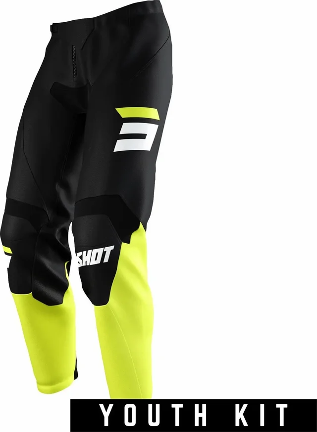 Shot Raw Youth Trouser Burst Neon Yellow