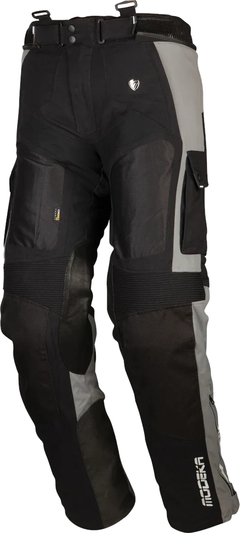 Modeka AFT Air Motorcycle Textile Pants, grey/black