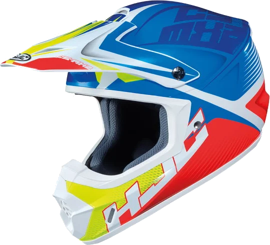 HJC CS-MX II Ellusion Helmet Blue White Fluo