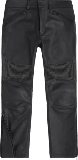 Belstaff Long Way Up Mcgregor Leather Jeans - Black, Black